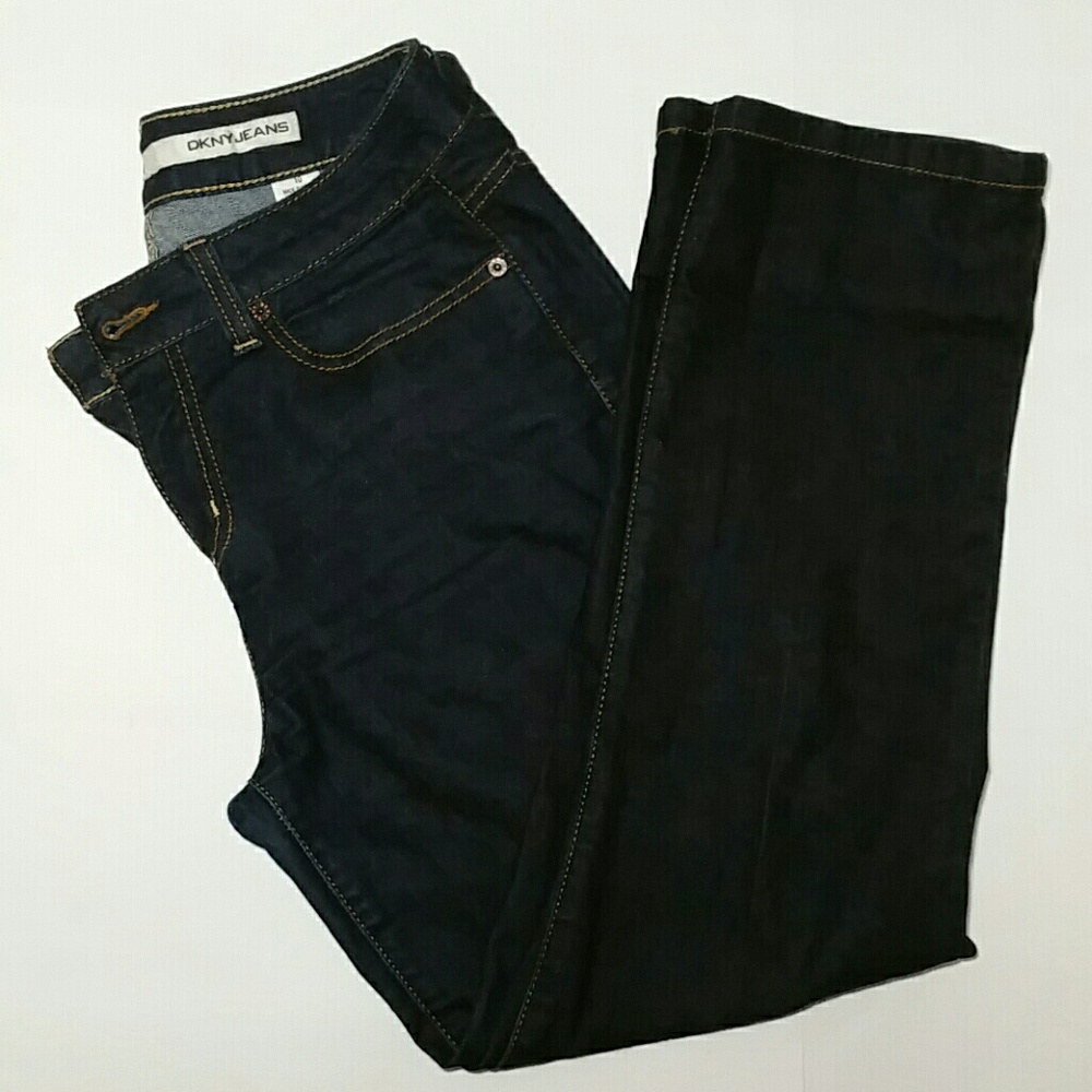 DKNY blue boot cut women JEANS As New